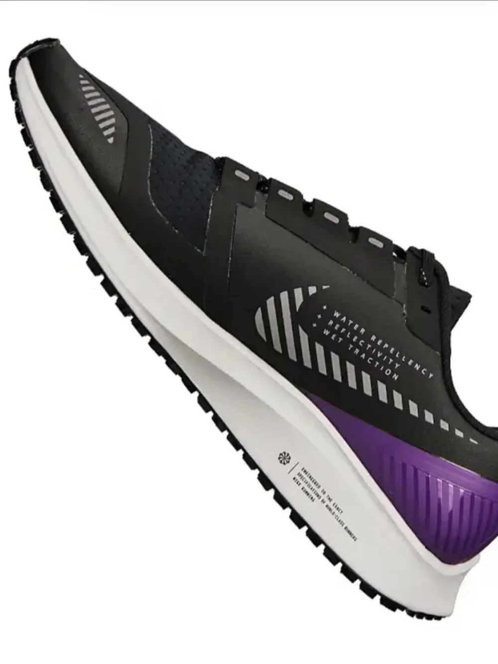 NEW Nike Air Zoom Pegasus 36 Shield Black Silver AQ8005-002 10 US 44 EUR 9 UK